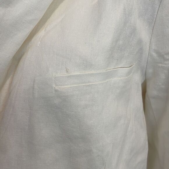 Free People Linen Cream/White Blazer - Picture 5 of 9